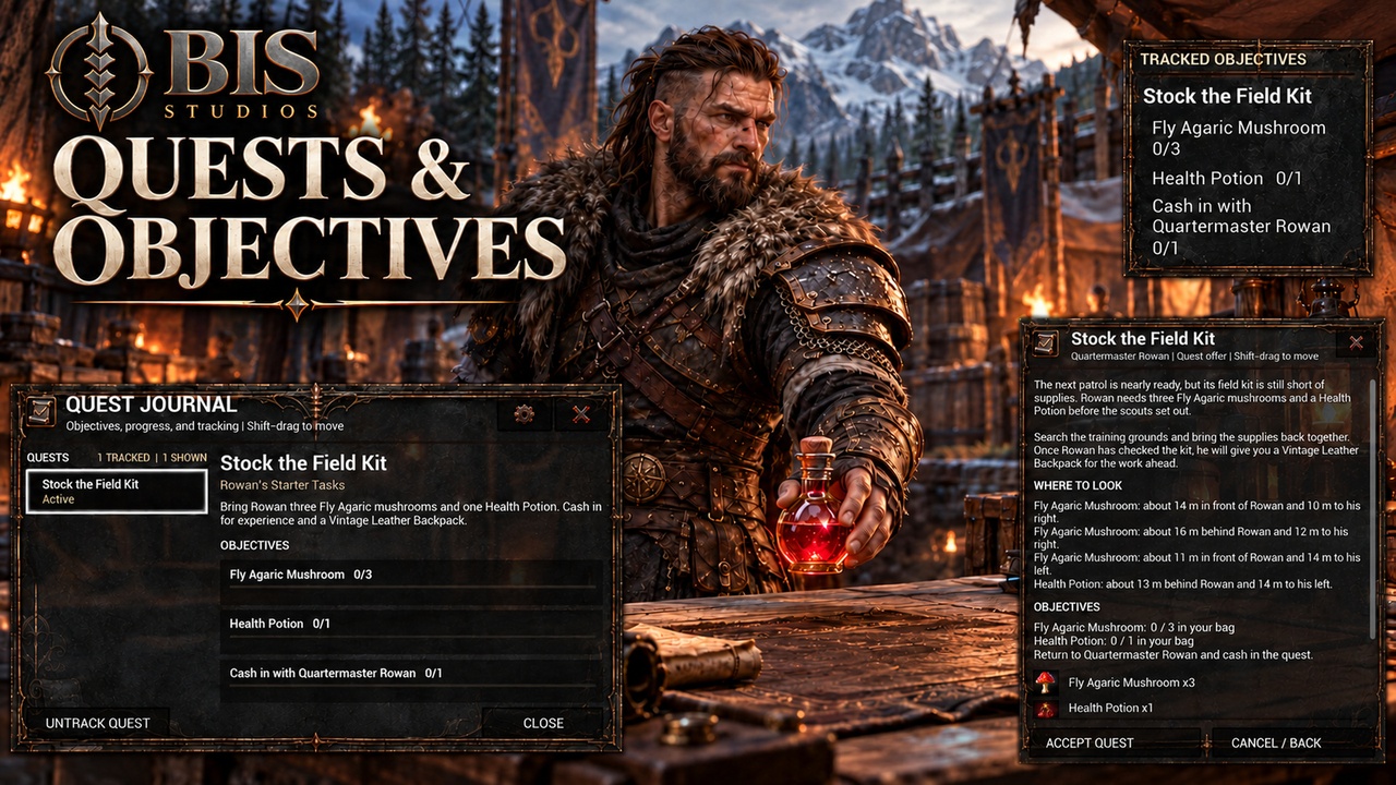 Quest & Objective System — current Fab artwork
