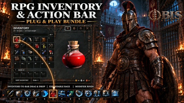 RPG Action Bar & Inventory System: Plug & Play — product artwork